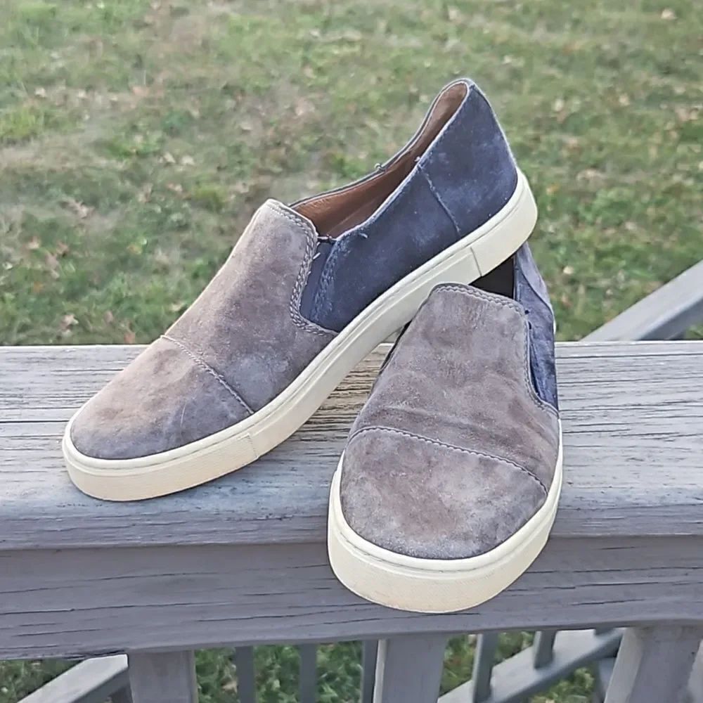 Frye Gemma suede slip-ons, size 7.5